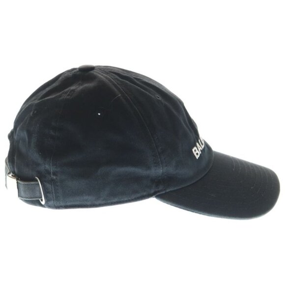 Balenciaga Logo Embroidery 6 Panel Baseball Cap Black main image 7